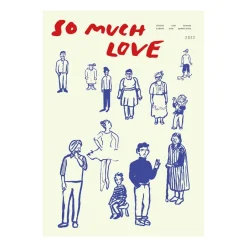 Discount Paper Collective Lámina So Much Love, 30x40 cm AzulBeigeRojo