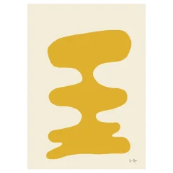 Best Paper Collective Lámina Soft Yellow, 30x40 cm Amarillo