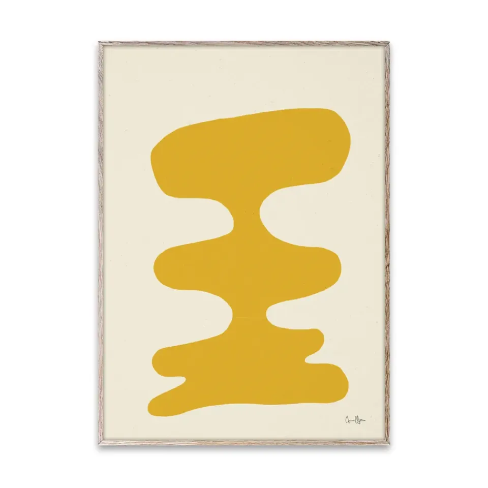 Best Paper Collective Lámina Soft Yellow, 30x40 cm Amarillo
