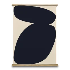 Clearance Paper Collective Lámina Solid Shapes 03, 50x70 cm Negro