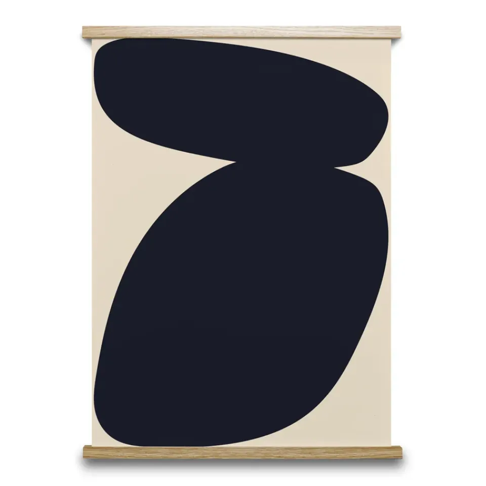 Clearance Paper Collective Lámina Solid Shapes 03, 50x70 cm Negro