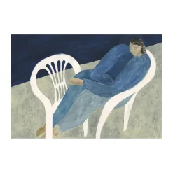 Hot Fine Little Day Lámina Summer evening, 50x70 cm Azul