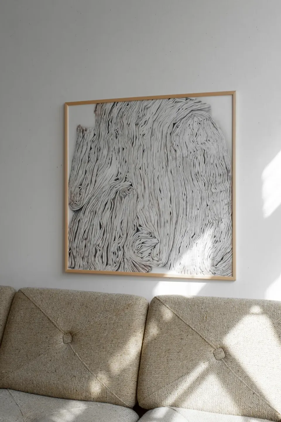 Sale Fine Little Day Lámina Textur, 70x70 cm GrisBlanco