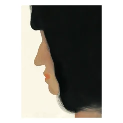 Hot Paper Collective Lámina The Black Hair, 50x70 cm NegroMarrónBeige