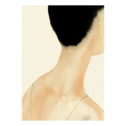 Paper Collective Lámina The Green Camisole, 30x40 cm NegroBeigeVerde