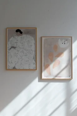 Outlet Fine Little Day Lámina White Flower 50x70 cm, Nude BeigeAzulNegroBlanco