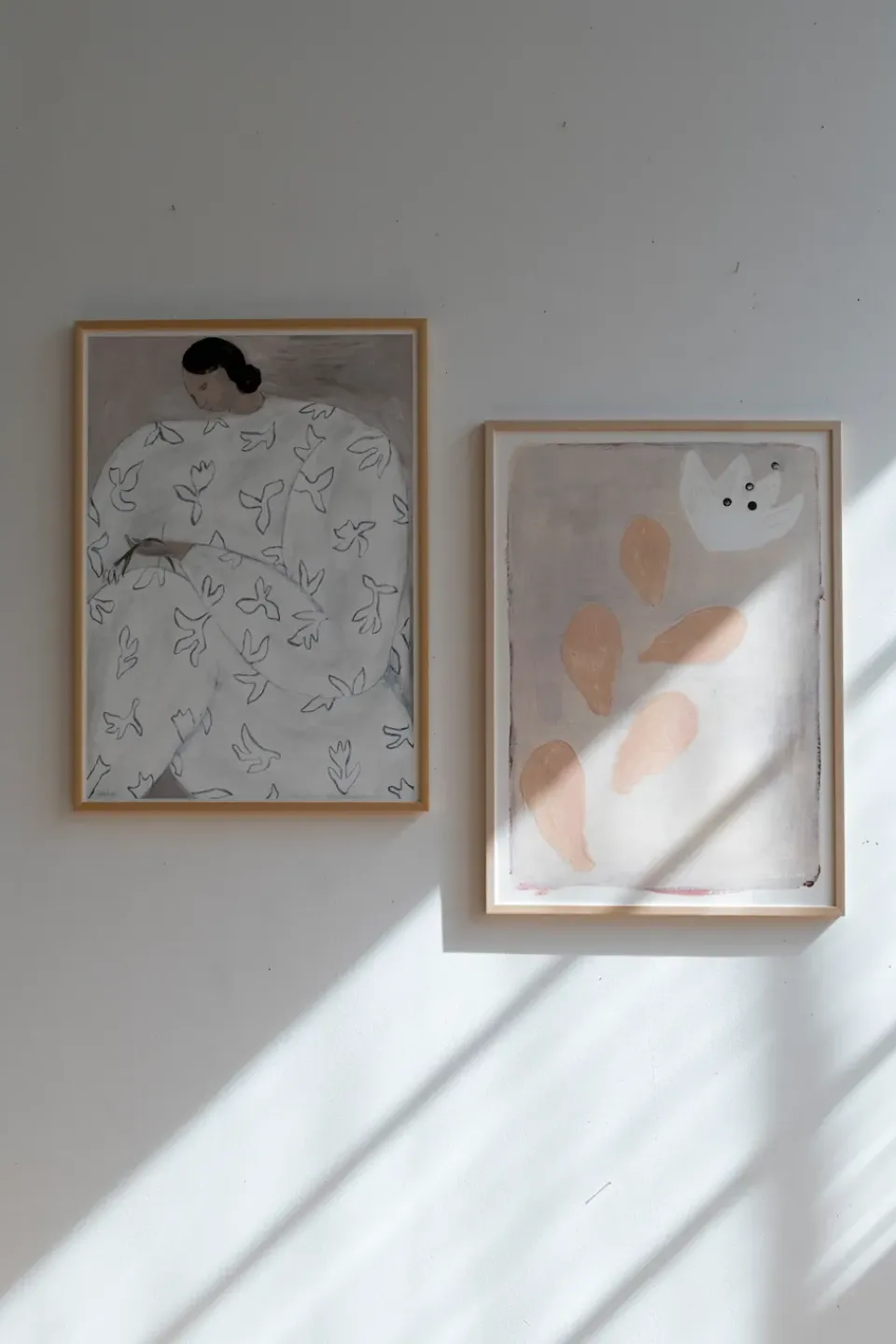 Outlet Fine Little Day Lámina White Flower 50x70 cm, Nude BeigeAzulNegroBlanco
