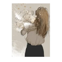 Best Anna Bülow Lámina Wild at heart, 50x70 cm Marrón