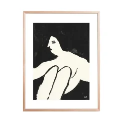 Discount Fine Little Day Lámina Woman, 40x50 cm Blanco