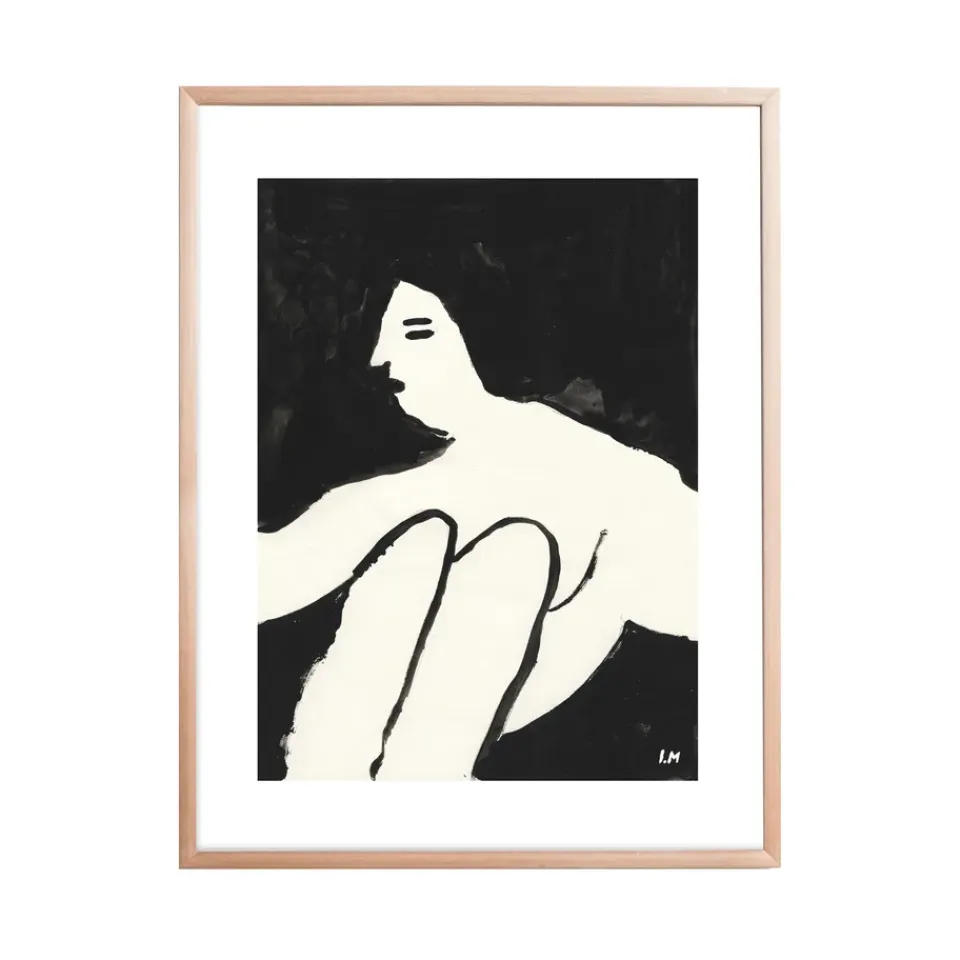 Discount Fine Little Day Lámina Woman, 40x50 cm Blanco