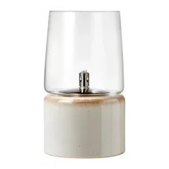 Bitz Lámpara de aceite Gastro Ø15x26 cm, nata Blanco