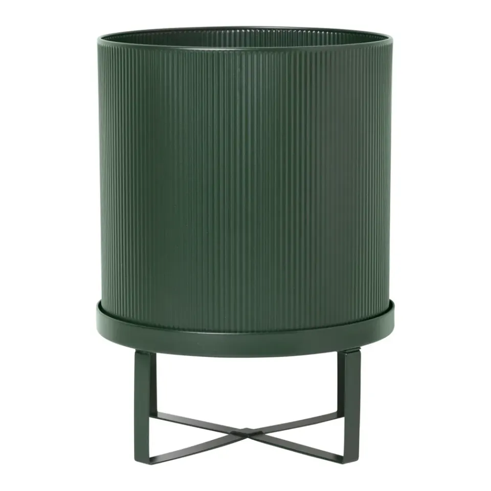 Ferm Living Maceta Bau large Ø28 cm, oscuro Verde