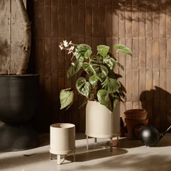 New Ferm Living Maceta Bau small Ø18 cm, Cashmere Beige