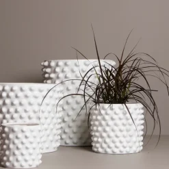 Outlet DBKD Maceta Cloudy mate, Mediana Blanco