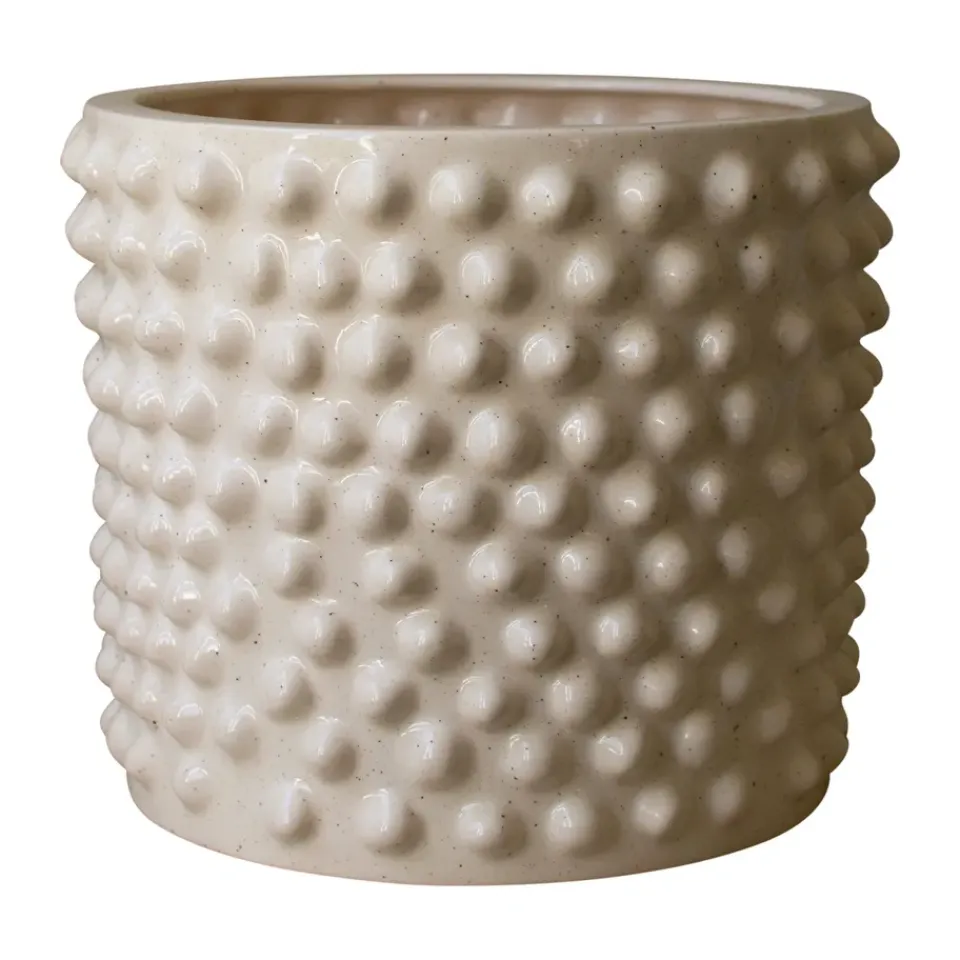 DBKD Maceta Cloudy vanilla, Medium Ø30 cm Blanco