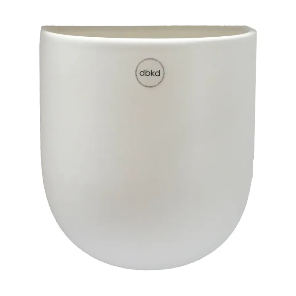 Clearance DBKD Maceta colgante de pared Cut , large Blanco