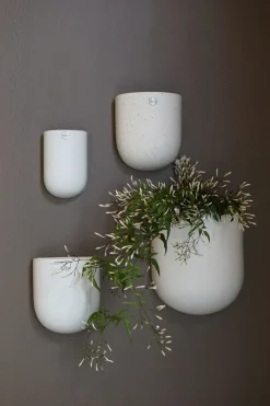 Clearance DBKD Maceta colgante de pared Cut , large Blanco