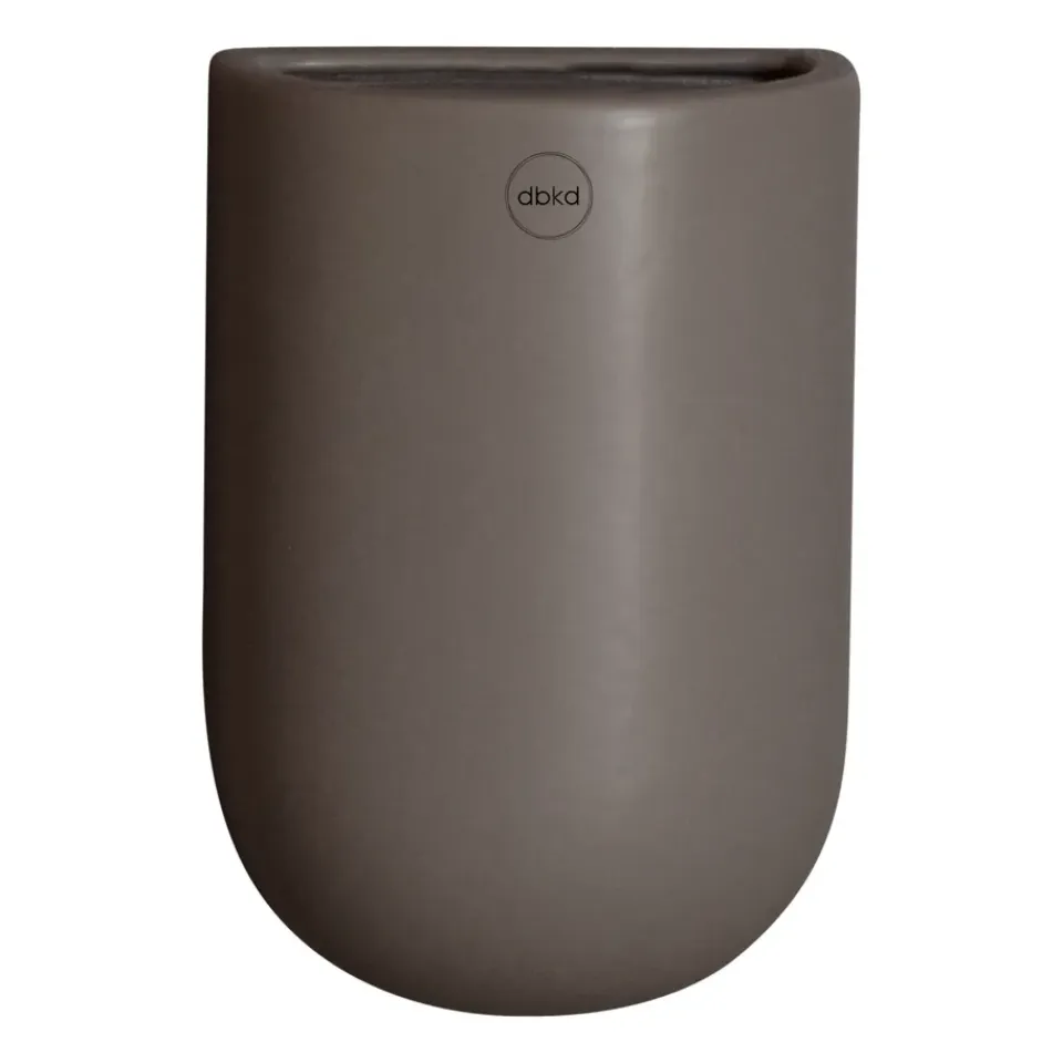 Hot DBKD Maceta colgante de pared Cut dust, Medium 15 cm BeigeGris