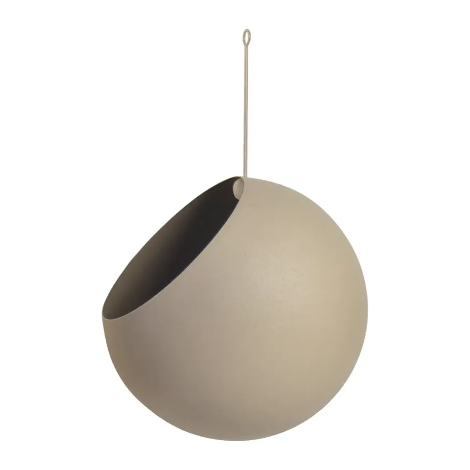 Discount AYTM Maceta colgante GLOBE Ø21 cm h32 cm, Taupe GrisBeige