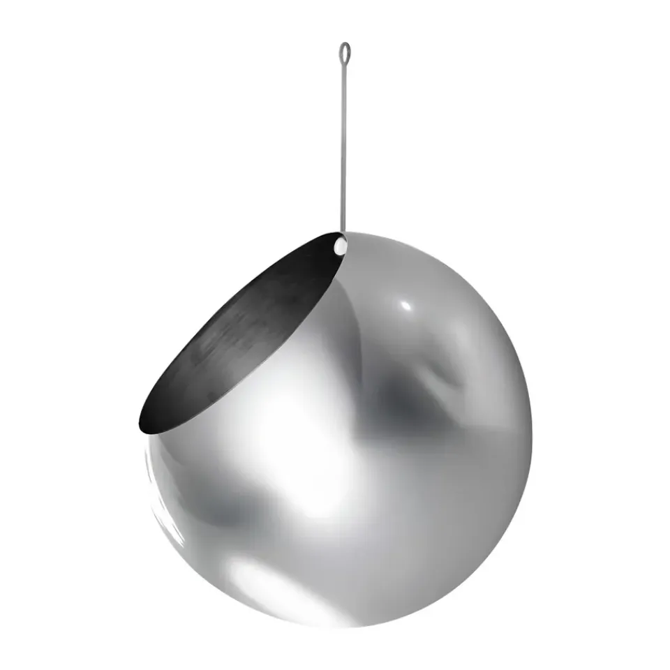 Best AYTM Maceta colgante GLOBE Ø17 cm h28 cm, Plata Plateado