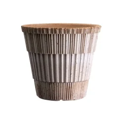 Outlet Bergs Potter Maceta con plato Atlas raw, , Ø18 cm Rosa