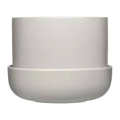 Iittala Maceta con plato Nappula Ø17 cm altura 13 cm, claro Gris