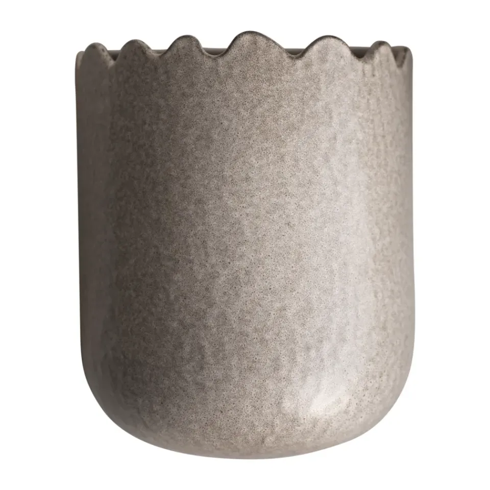 DBKD Maceta de pared Flowery 19 cm, Beige