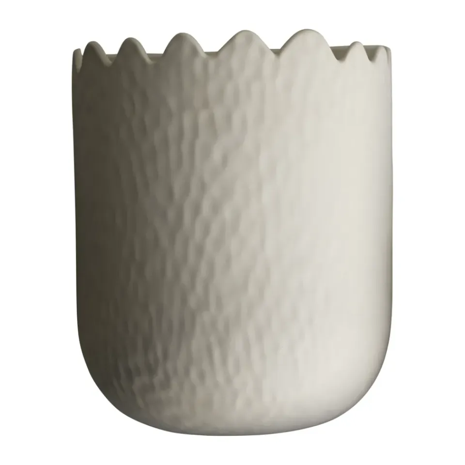 Discount DBKD Maceta de pared Flowery 24 cm, Creme Beige