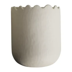 Outlet DBKD Maceta de pared Flowery 19 cm, Creme Beige
