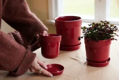Hot Sagaform Maceta Elise M Ø17 cm, Burdeos Rojo