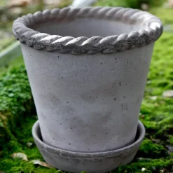 Discount Bergs Potter Maceta Emilia 16 cm, Gris