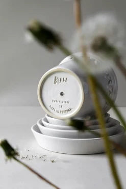 Clearance Bergs Potter Maceta esmaltada Københavner Ø14 cm, Mineral White Blanco