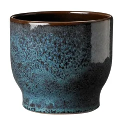 Online Knabstrup Keramik Maceta exterior Knabstrup Ø16,5 cm, Mar verde Azul