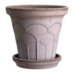Sale Bergs Potter Maceta Fleur con plato, 2 piezas, , Ø18 cm Gris