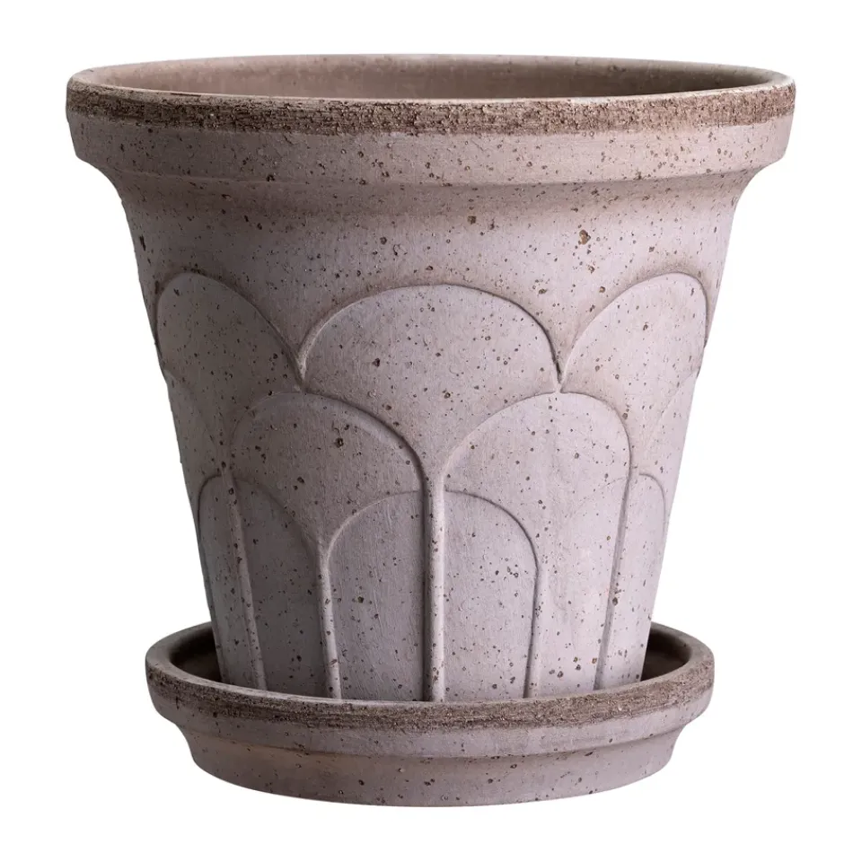 Sale Bergs Potter Maceta Fleur con plato, 2 piezas, , Ø18 cm Gris