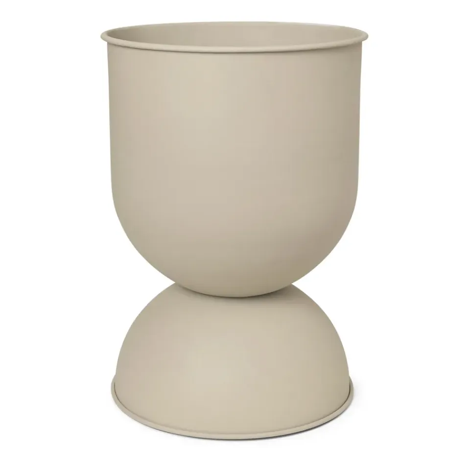 Sale Ferm Living Maceta Hourglass mediana Ø40 cm, Cashmere Beige