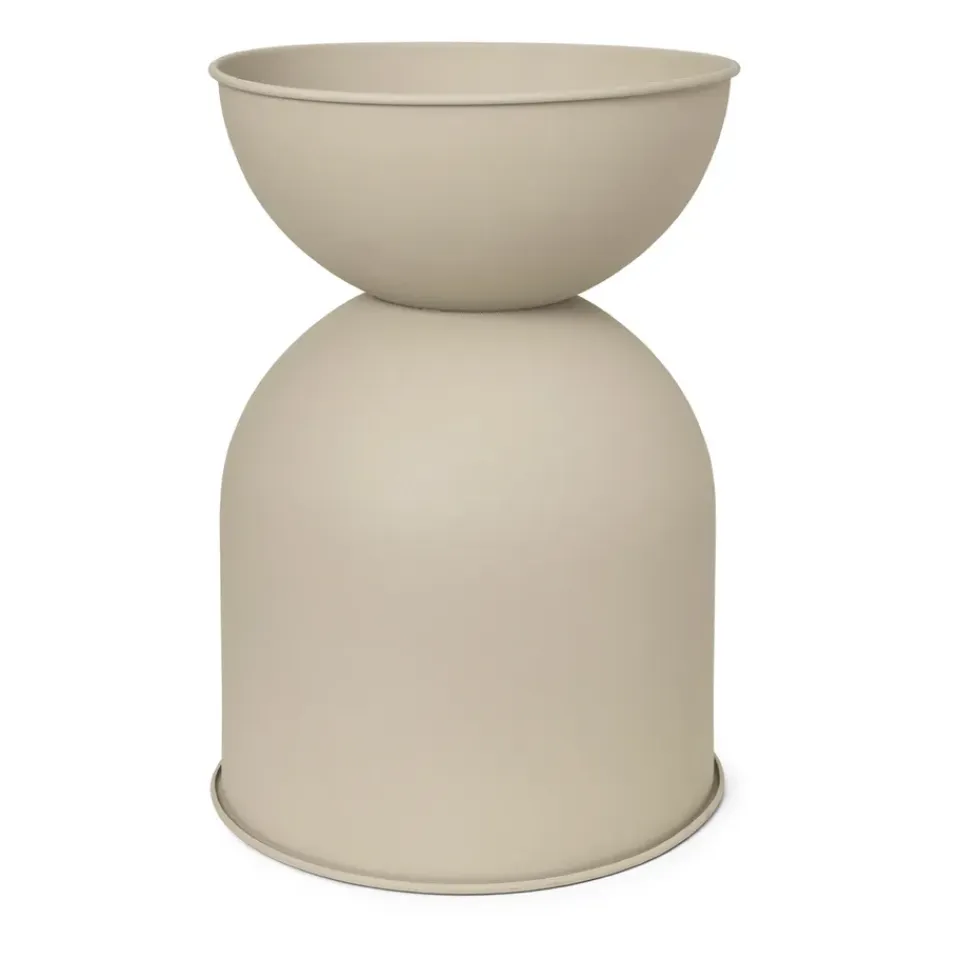 Sale Ferm Living Maceta Hourglass mediana Ø40 cm, Cashmere Beige
