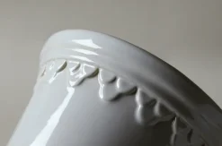 Sale Bergs Potter Maceta Københavner esmaltada Ø10 cm, Mineral White Blanco