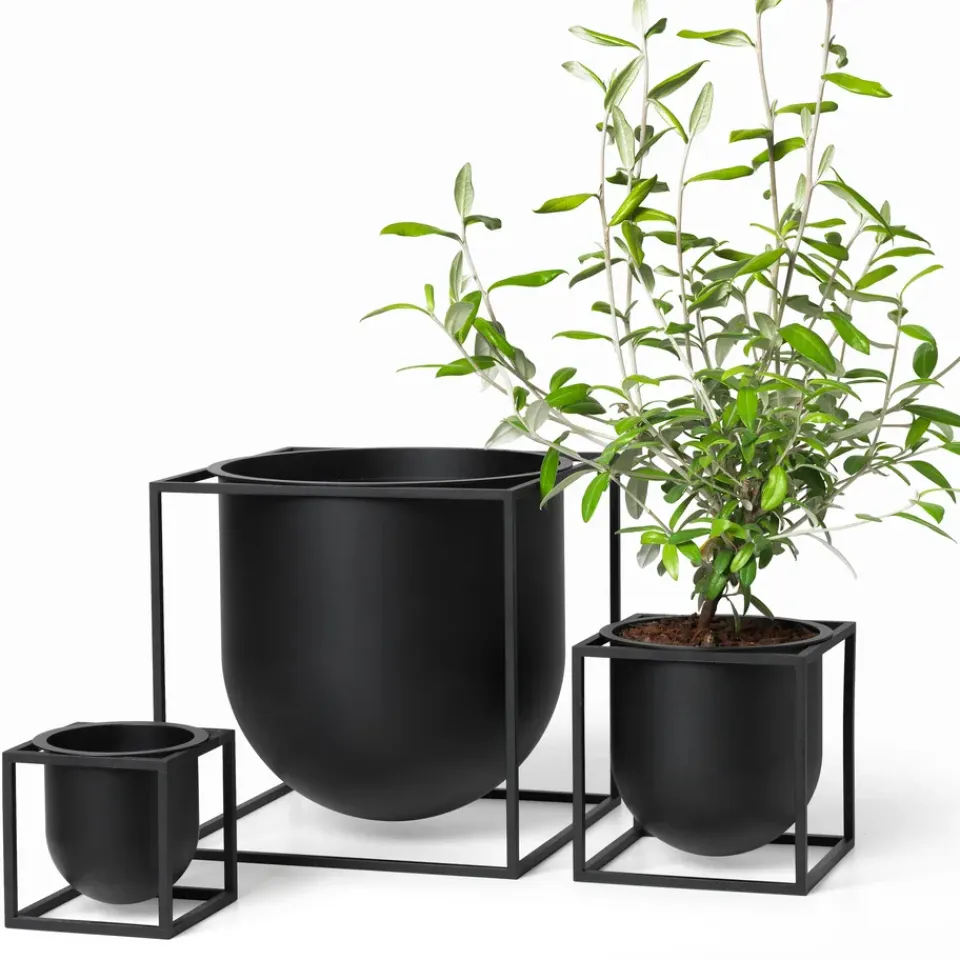 Best Audo Copenhagen Maceta Kubus 10 cm, Negro