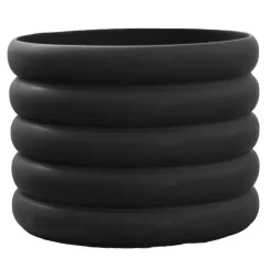 Outlet DBKD Maceta Mud , grande, Ø 20 cm Negro