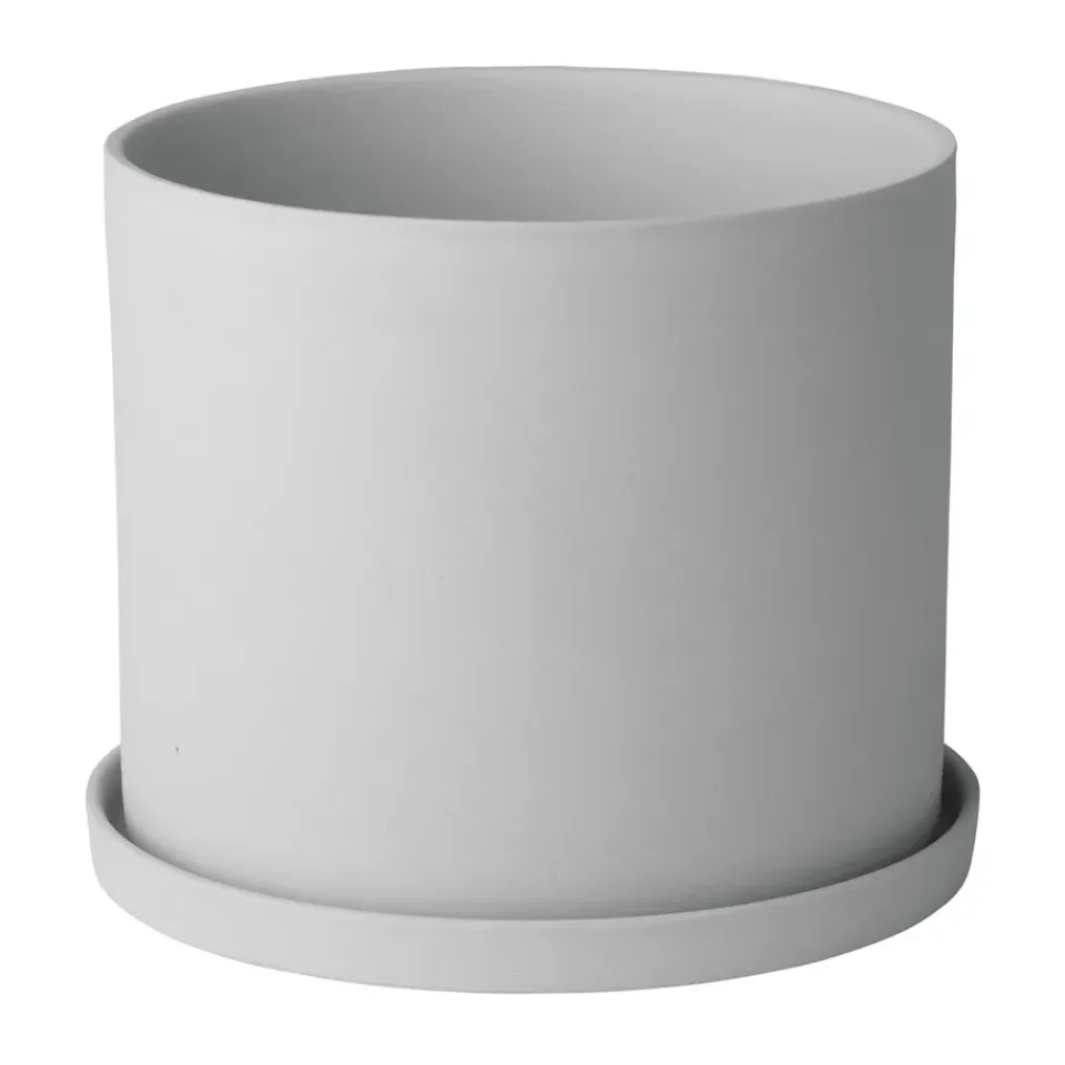 Hot Blomus Maceta Nona Ø15 cm, Micro chip Gris