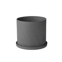 Discount Blomus Maceta Nona Ø15 cm, Pewter Gris