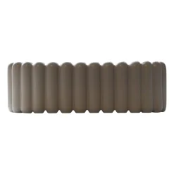 DBKD Maceta ovalada Mist pequeña 35 cm, Dust BeigeGris