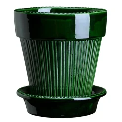 Sale Bergs Potter Maceta Simona esmaltada Ø14 cm, Verde