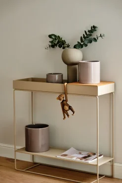 Best Scandi Living Maceta Sleek Ø12 cm, Beige