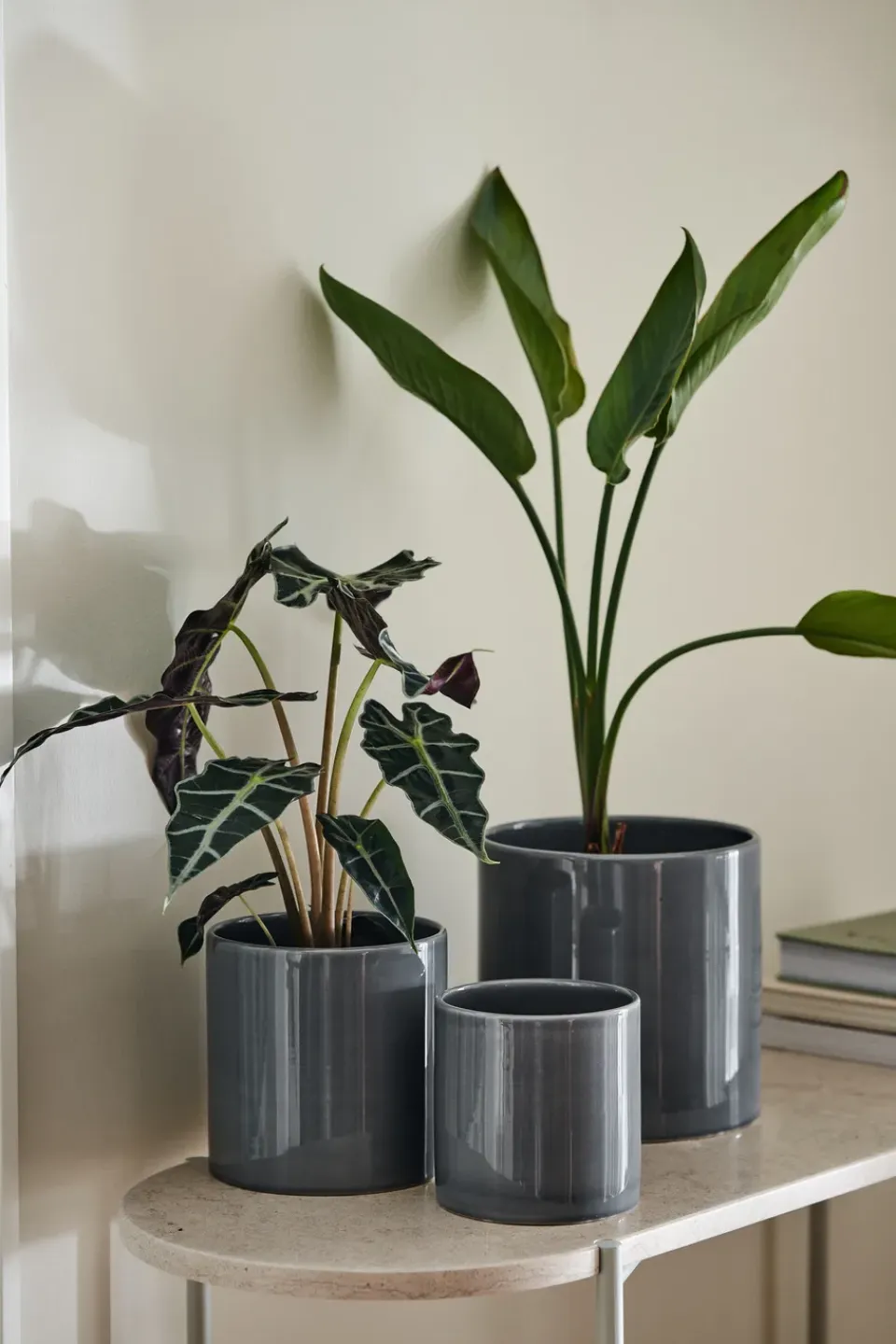 Sale Scandi Living Maceta Sleek Ø15 cm, Carbón Gris