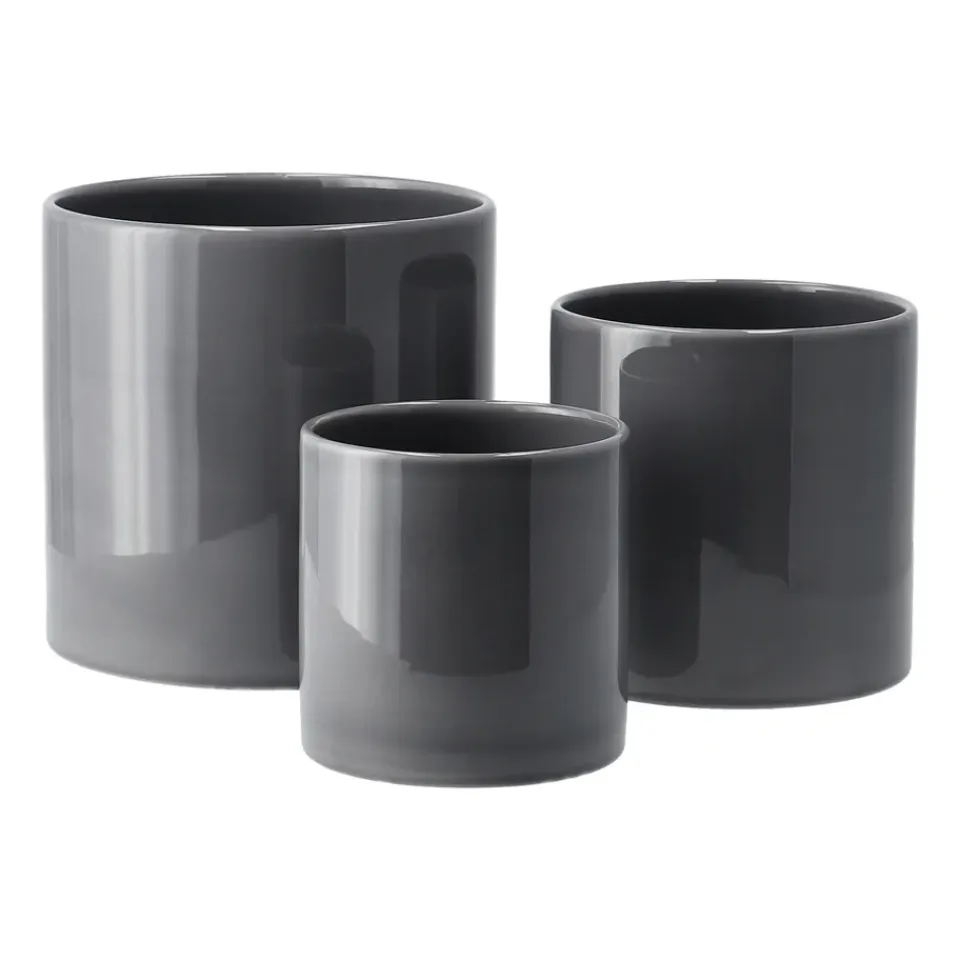 Sale Scandi Living Maceta Sleek Ø15 cm, Carbón Gris