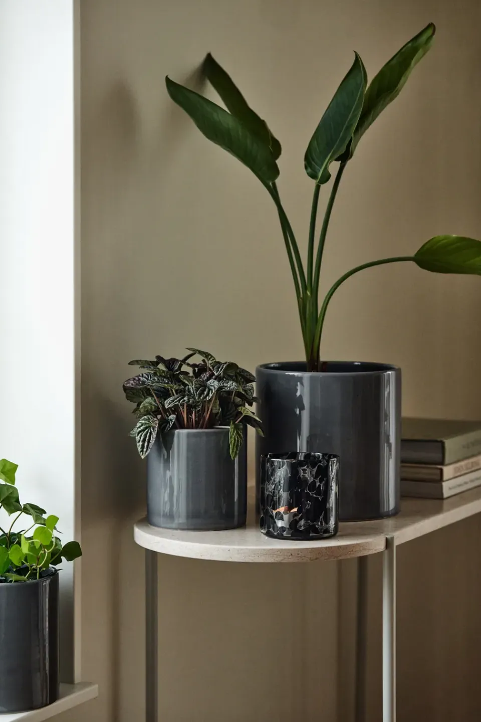 Sale Scandi Living Maceta Sleek Ø12 cm, Carbón Gris