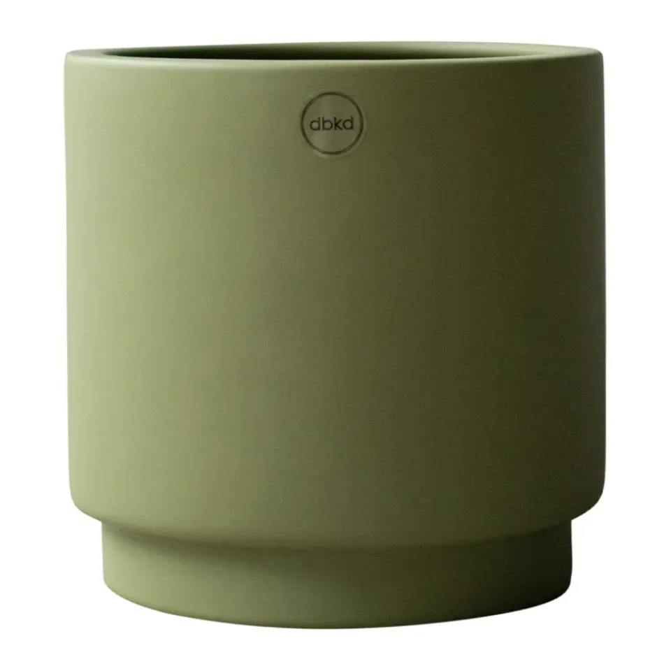 Discount DBKD Maceta Solid green, Mediano, Ø16 cm Verde
