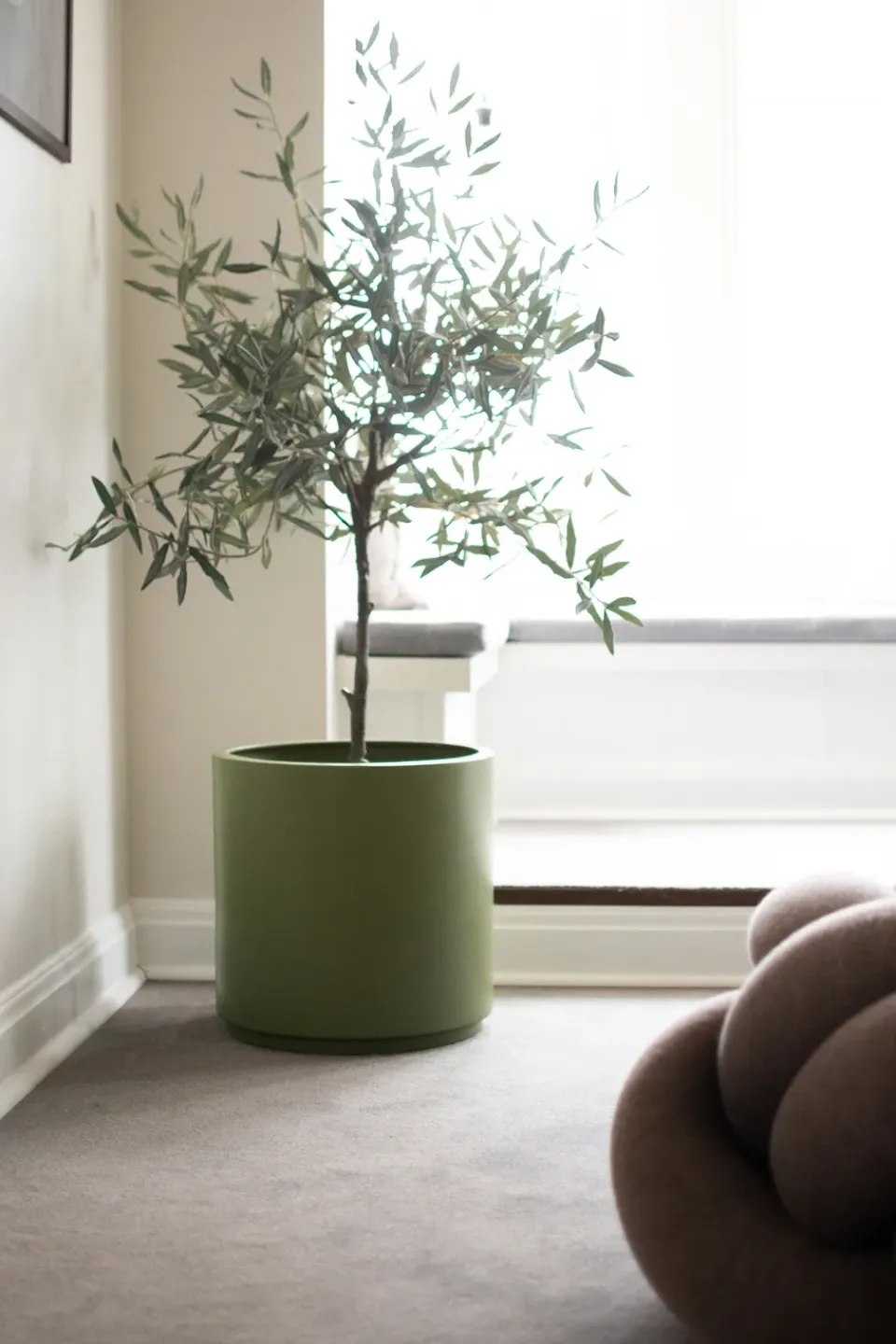 DBKD Maceta Solid green, XL, Ø40 cm Verde